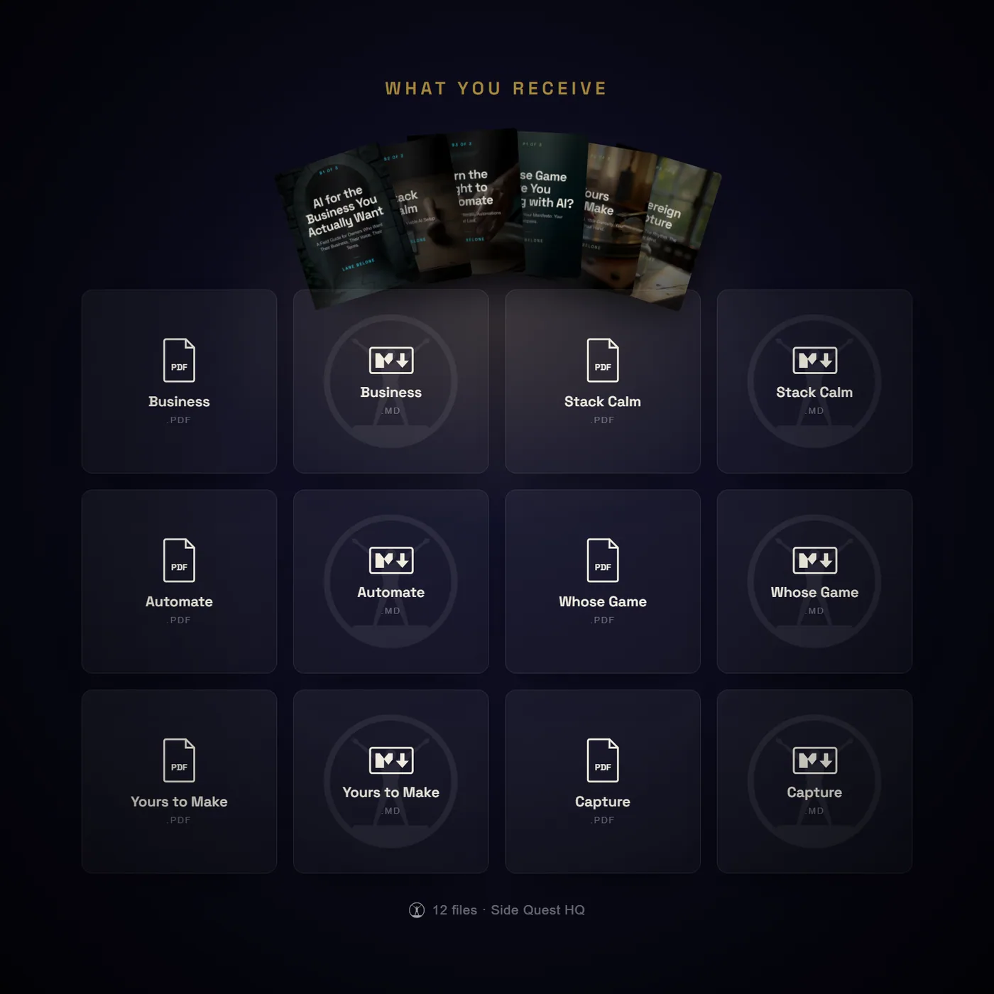 The Foundation Collection - what you receive: every file in the collection