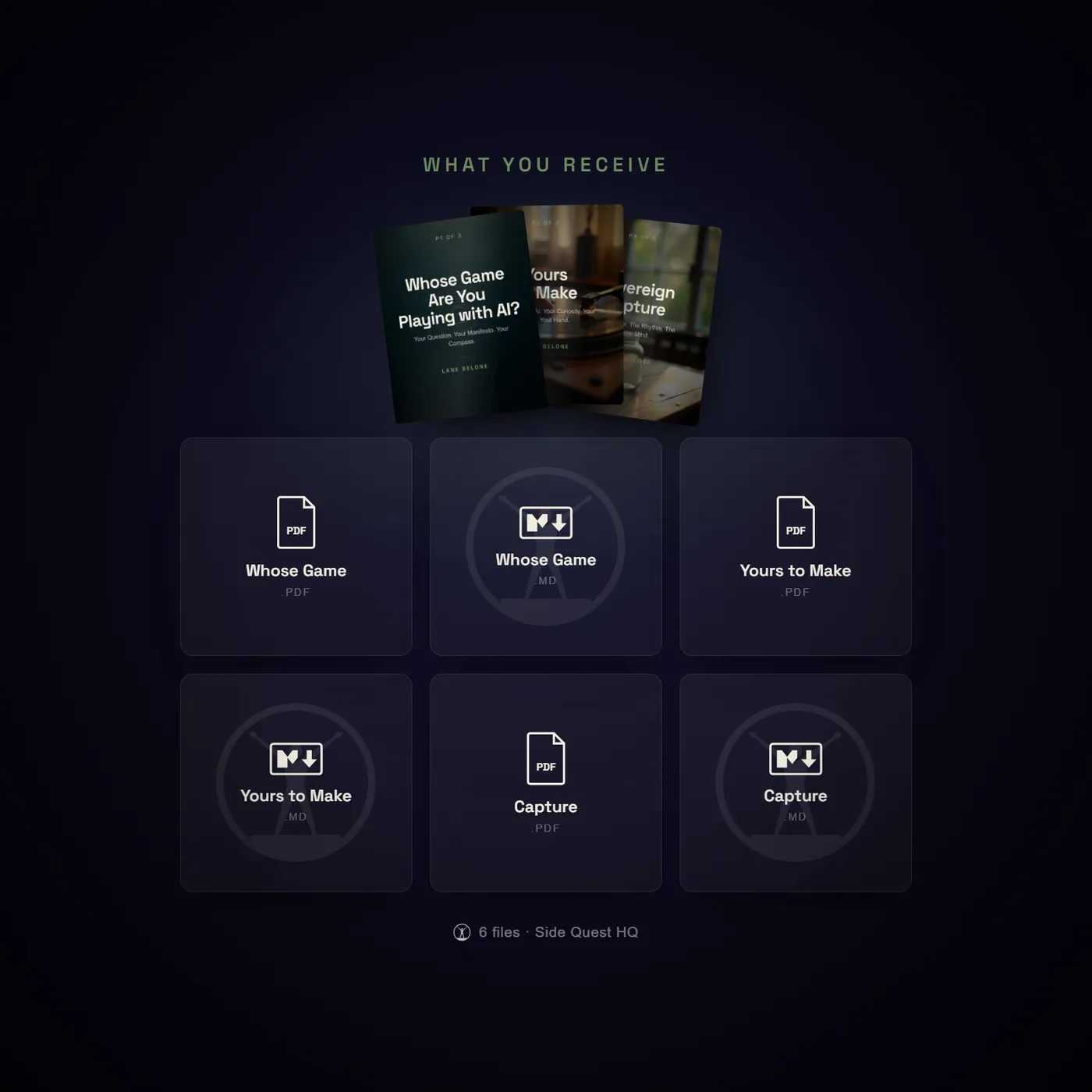 The Personal Collection - what you receive: every file in the collection