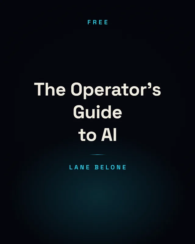 The Operator's Guide to AI cover